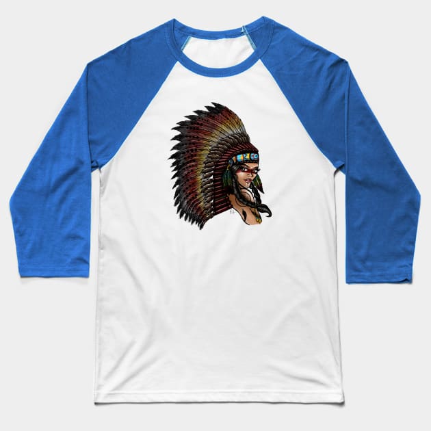 Native American Baseball T-Shirt by MauryAraya316